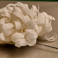 hvid papir chrysanthemum gammel kunstig blomst genbrug
